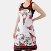 Gnomes Backen Weihnachts-Erinnerungen Mommy Red Ka Schürze (InSitu)