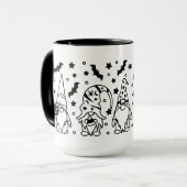 Gnomes Bats Bumkins Halloween Illustration Tasse (Vorderseite Links)