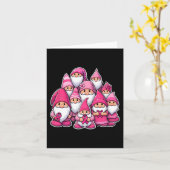 Gnomes Breast Cancer Awareness Ribbon Frauen Mädch Karte (Gelbe Blume)