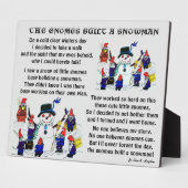 GNOMES BUILD SNOWMAN FOTOPLATTE (Seite)