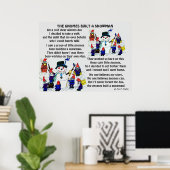 GNOMES BUILD SNOWMAN POSTER (Heimbüro)