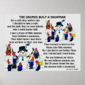 GNOMES BUILD SNOWMAN POSTER (Vorne)