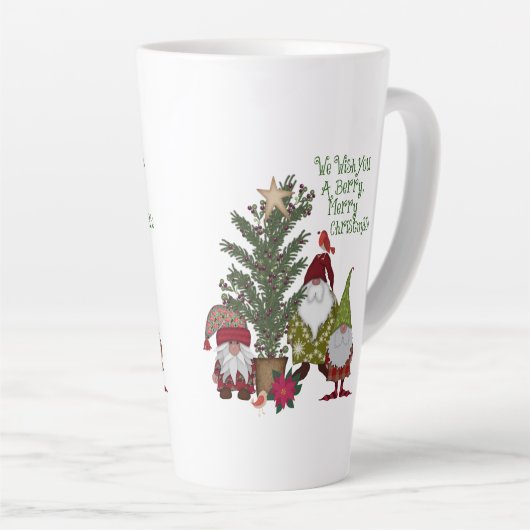 Gnomes Christmas Berry Merry Milchtasse (Rechte Ecke)