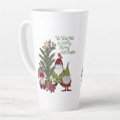 Gnomes Christmas Berry Merry Milchtasse (Linke Ecke)
