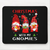 Gnomes Christmas Family Leopard Funny Plaid Men Wo Mousepad (Vorne)