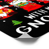 Gnomes Christmas Family Leopard Funny Plaid Men Wo Poster (Ecke)