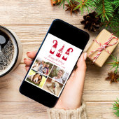 Gnomes Christmas Foto Feiertagskarte