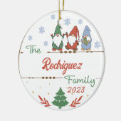 Gnomes Christmas Keramik Ornament (Links)