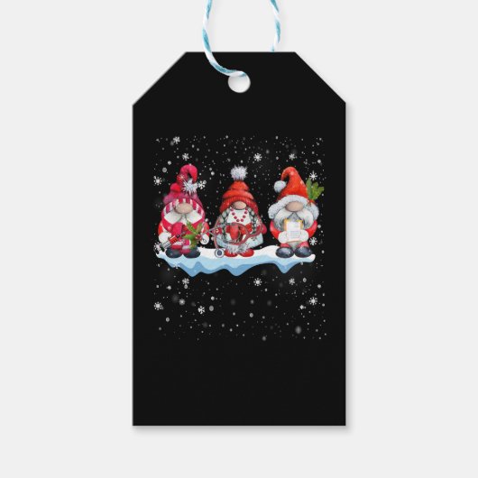 Gnomes Christmas Nurse Phlebotomie Geschenkanhänger (Vorderseite)