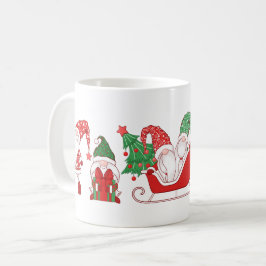 Gnomes Christmas Parade Sleigh & Gifts Kaffeetasse