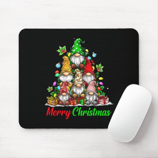 Gnomes Christmas Tree Pajamas Funny Gnome Holiday Mousepad (Mit Mouse)