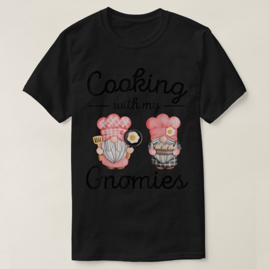 Gnomes Cooking Funny Koch Gnome T-Shirt (Design vorne)