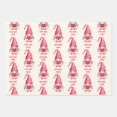 Gnomes Custom Valentinstag Classmates Gift Geschenkpapier Set (Vorderseite 3)