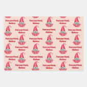 Gnomes Custom Valentinstag Classmates Gift Geschenkpapier Set (Vorderseite)