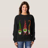 Gnomes Face Mask Matching Family Christmas Party P Sweatshirt (Vorne ganz)