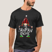Gnomes Family Christmas Red plaid Pajama PAWPAW Gn T-Shirt (Vorderseite)