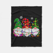 Gnomes Family Matching Pjs Men Women Funny Xmas Ho Fleecedecke (Vorderseite)