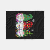 Gnomes Family Matching Pjs Men Women Funny Xmas Ho Fleecedecke (Vorderseite (Horizontal))