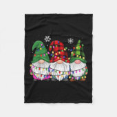 Gnomes Family Matching Pjs Men Women Funny Xmas Ho Fleecedecke (Vorderseite)