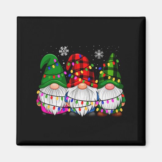 Gnomes Family Matching Pjs Men Women Funny Xmas Ho Magnet (Vorne)