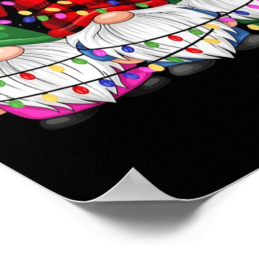 Gnomes Family Matching Pjs Men Women Funny Xmas Ho Poster (Ecke)