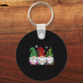 Gnomes Family Matching Pjs Men Women Funny Xmas Ho Schlüsselanhänger (Vorderseite)