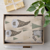Gnomes Forest Beige Seidenpapier (Geschenk)