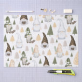 Gnomes Forest White Seidenpapier (Handwerk)