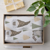 Gnomes Forest White Seidenpapier (Geschenk)