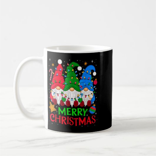 Gnomes Frohe Weihnachten Weihnachten Matching Kaffeetasse (Links)