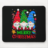 Gnomes Frohe Weihnachten Weihnachten Matching Mousepad (Vorne)