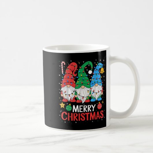 Gnomes Frohe Weihnachtslicht Familie Gnome Xmas Ma Kaffeetasse (Rechts)