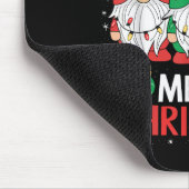 Gnomes Frohe Weihnachtslicht Familie Gnome Xmas Ma Mousepad (Ecke)