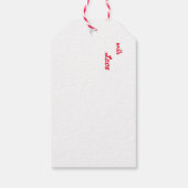 Gnomes fröhliche Weihnachten Geschenkanhänger (Rückseite)