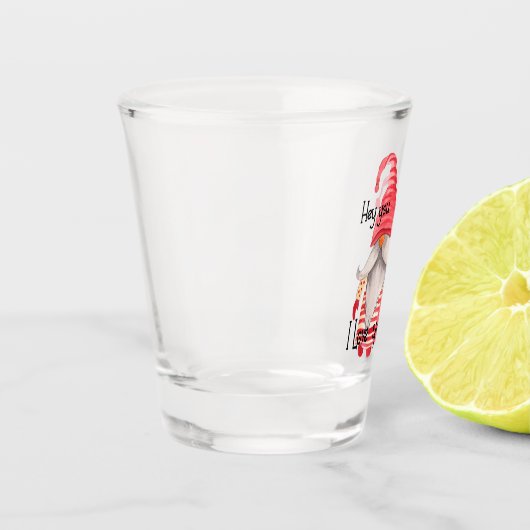 Gnomes Funny, ich Liebe dein Gesicht Schnapsglas (Links)