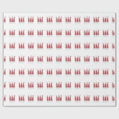 Gnomes für WeihnachtsPackpapier Geschenkpapier (Flach)