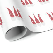 Gnomes für WeihnachtsPackpapier Geschenkpapier (Rolleneckpunkt)