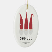 Gnomes für Weihnachtsverzierung Keramik Ornament (Rechts)