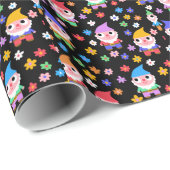 Gnomes Geschenkpapier (Rolleneckpunkt)