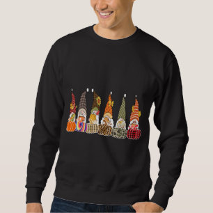 Gnomes Groups Friends Halloween Kostüme Autumn Pu Sweatshirt