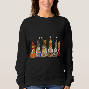Gnomes Groups Friends Halloween Kostüme Autumn Pu Sweatshirt