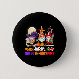 Gnomes Halloween Erntedank Weihnachtsfeier Hall Button