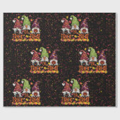 Gnomes Halloween Trick oder Treat Party Geschenkpapier (Flach)