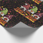 Gnomes Halloween Trick oder Treat Party Geschenkpapier (Ecke)