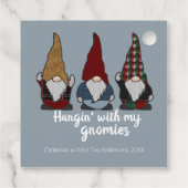 Gnomes Hangin mit My Gnomies Holiday Geschenkanhänger (Rückseite)