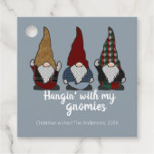 Gnomes Hangin mit My Gnomies Holiday Geschenkanhänger (Vorderseite)