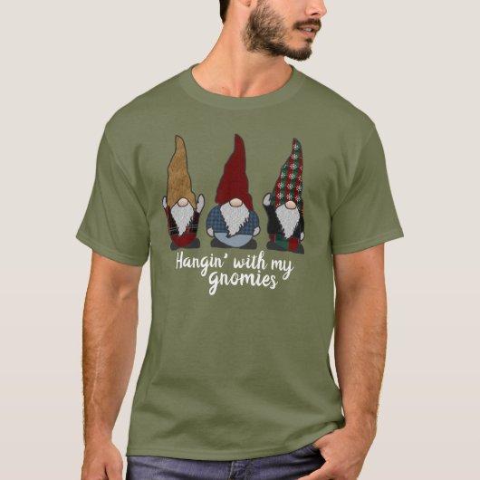 Gnomes Hangin mit My Gnomies Holiday T - Shirt (Vorderseite)
