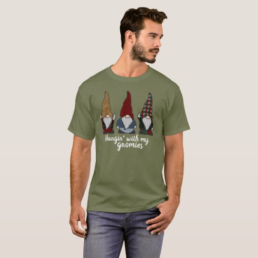 Gnomes Hangin mit My Gnomies Holiday T - Shirt (Vorne ganz)