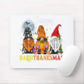 Gnomes Happy Hallothanksmas Halloween-Erntedank Mousepad (Mit Mouse)