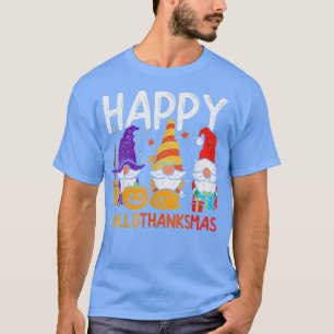 Gnomes Happy Hallothanksmas Halloween-Erntedank T-Shirt